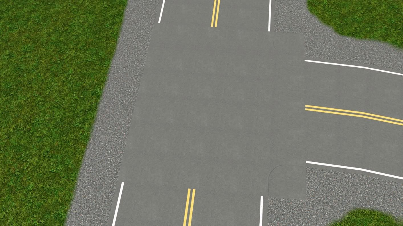Mod The Sims Roads without Sidewalks....Intersection problem.